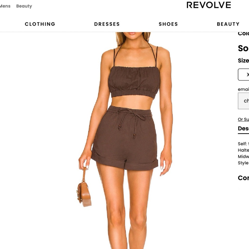 REVOLVE top and shorts set, house of harlow brand